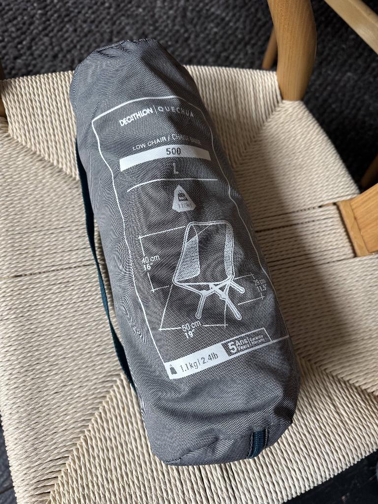 5x Decathlon Quechua lage campingstoelen / strandstoelen, Caravans en Kamperen, Ophalen of Verzenden, Zo goed als nieuw, Campingstoel