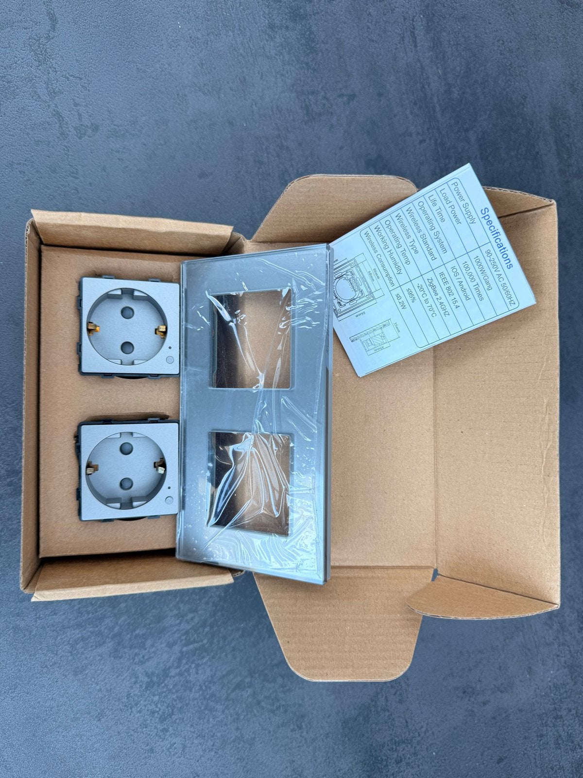 Bseed Zigbee Dubbel Smart Stopcontact, Doe-het-zelf en Verbouw, Ophalen of Verzenden, Nieuw, Overige merken, Stopcontact