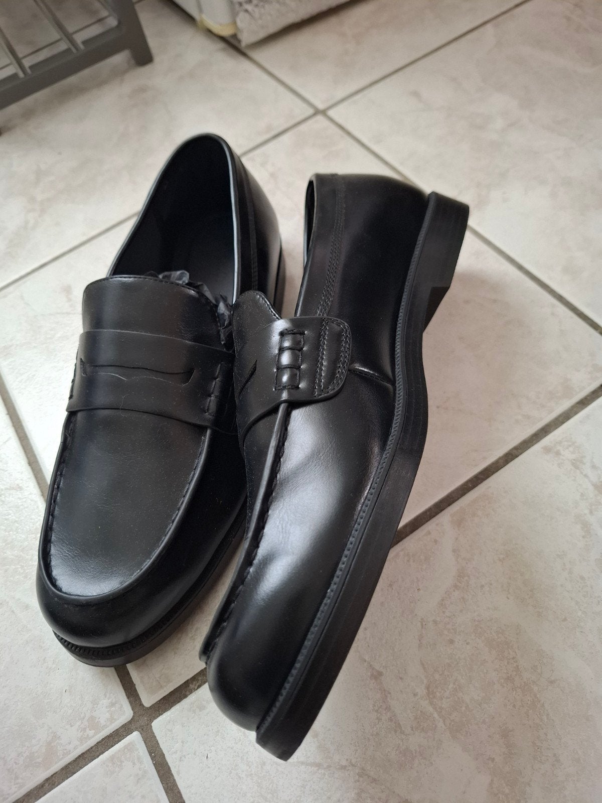 Bershka loafers maat 44 (valt als 45/46) - Nieuwstaat, Loafers, Zwart, Nieuw, Ophalen of Verzenden