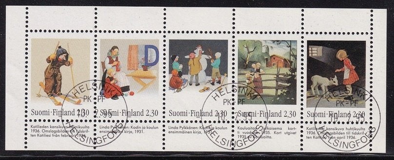 B545 - Finland Michel H-Blatt 35 gestempeld , 100e geboorted, Verzenden, Finland, Gestempeld