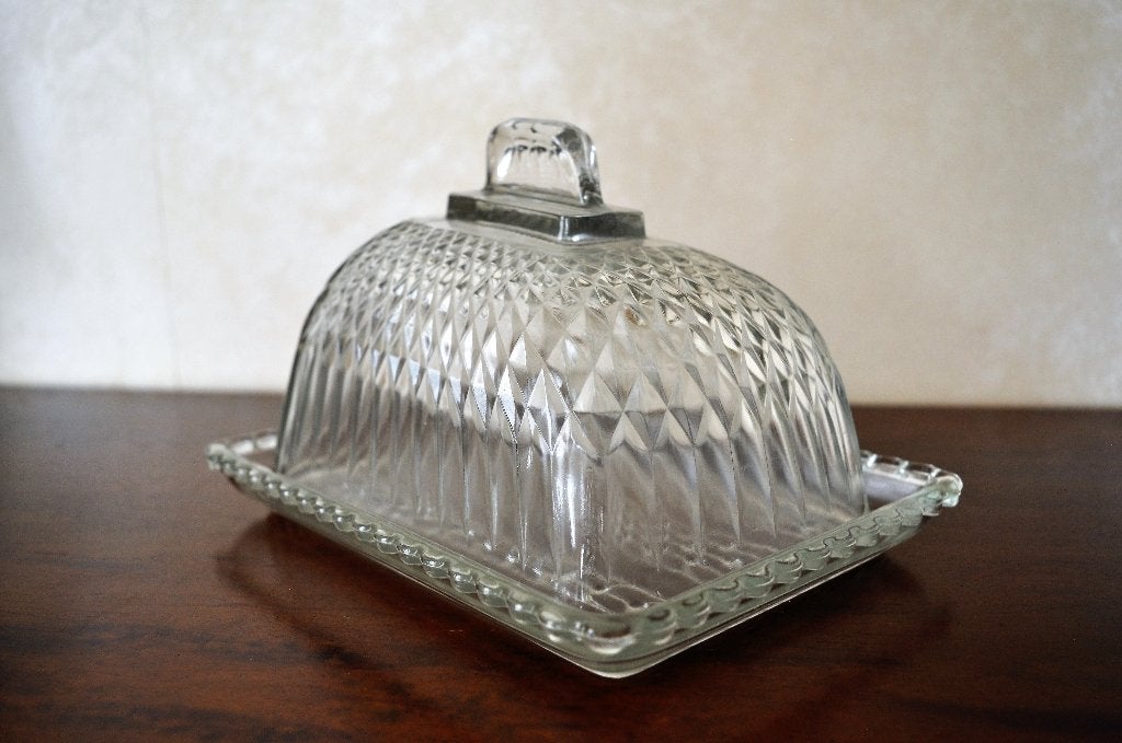 Oude Kaasstolp Stolp Kaas Glas 22 cm, Antiek en Kunst, Ophalen