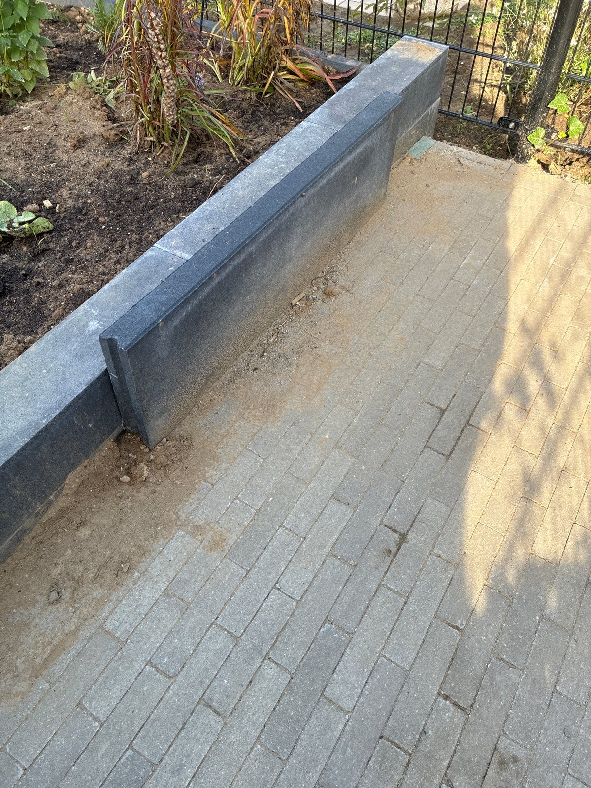 Restant stoepband antraciet 100x30x6 cm, Ophalen, Gebruikt, Beton, Overige typen