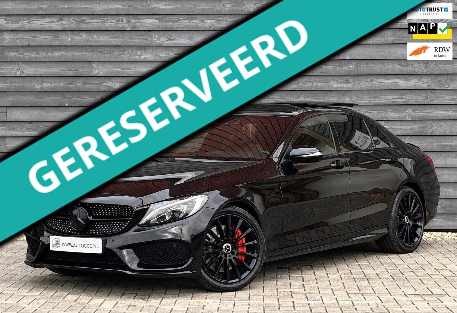 Mercedes-Benz C-klasse 450 C43 AMG 4MATIC PANO MEMORY BURMES, Auto's, Dealer onderhouden, 367 pk, Vierwielaandrijving, C-Klasse