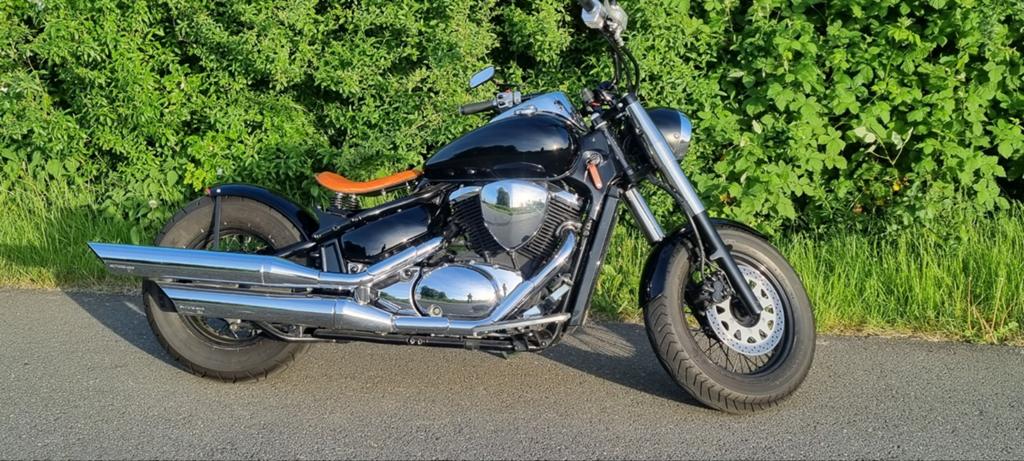 Suzuki Intruder C800 Bobber - Unieke Custom Motor, Motoren, Motoren | Suzuki, Occasion, LED Verlichting, Motorrijbewijs A, Particulier