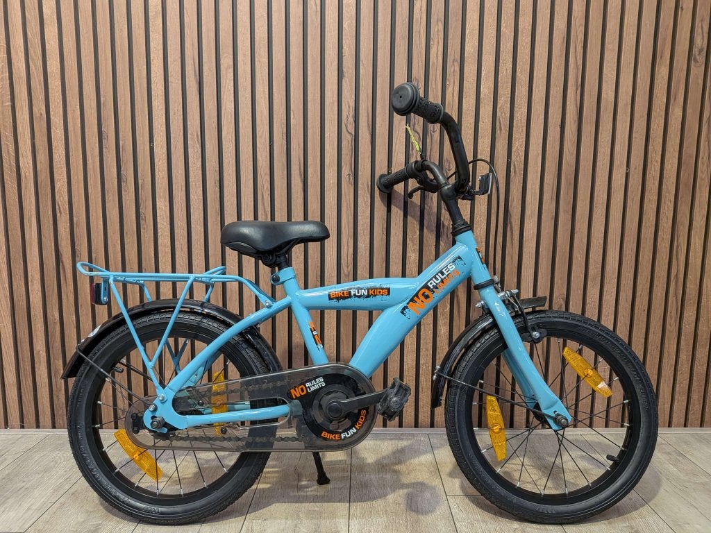 Bike Fun Kids No Rules no limits 16 inch jongensfiets, Terugtraprem, Bike fun kids, Gebruikt, Niet ingevuld