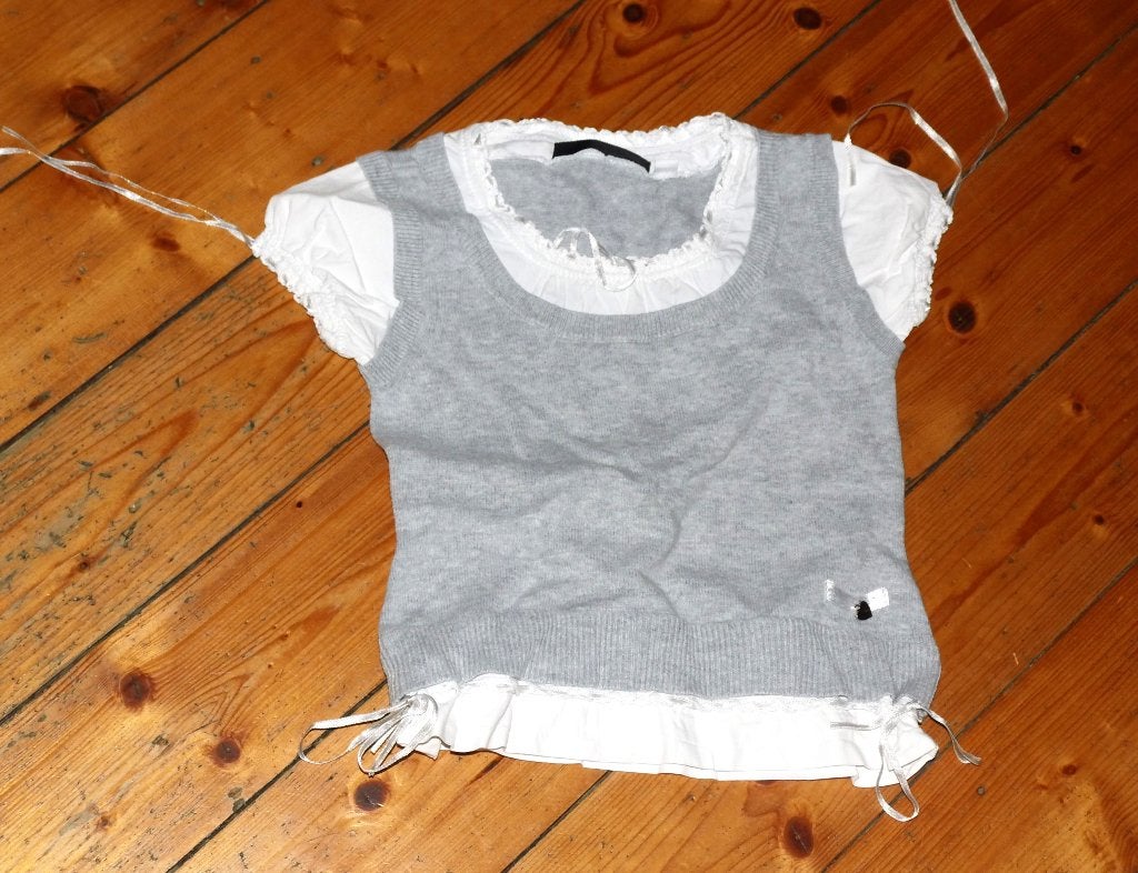 mooi Barbara Farber shirt met nepblouse maat 104, Meisje, Ophalen of Verzenden, Zo goed als nieuw, Shirt of Longsleeve