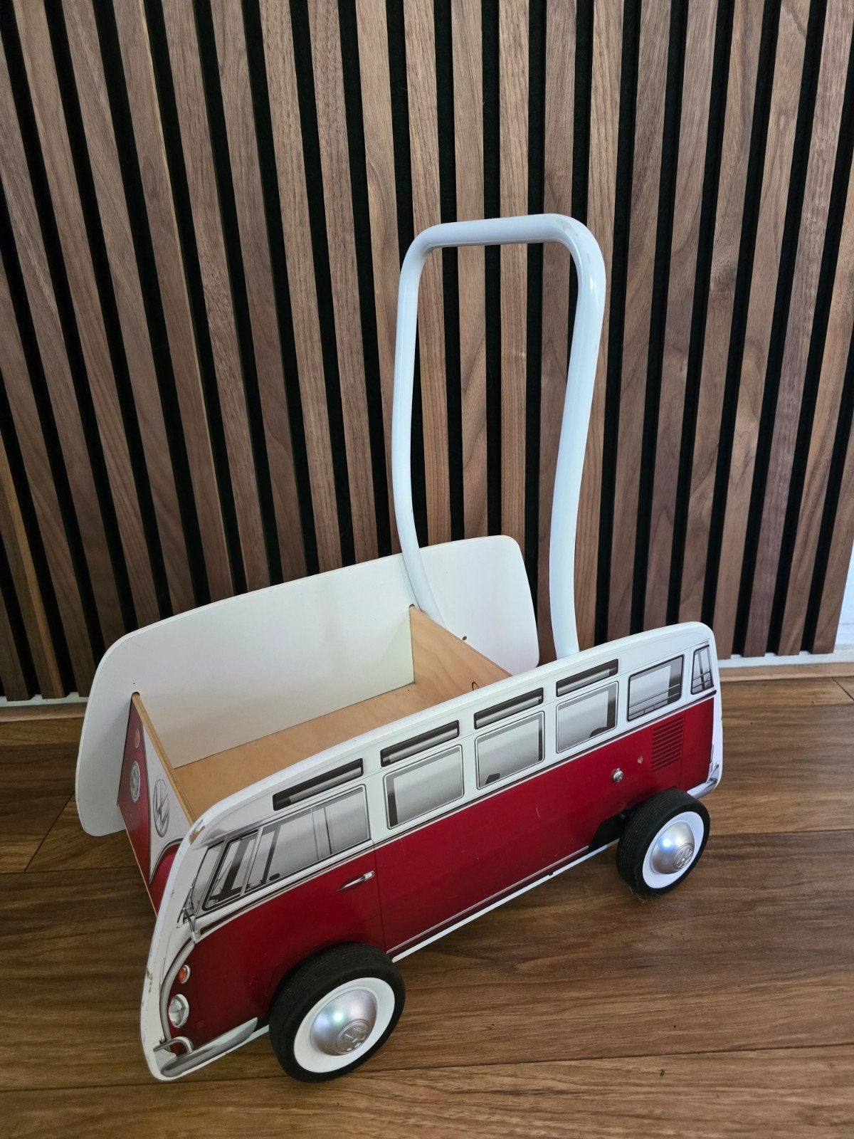 Houten loopwagen VW busje - Hape, Ophalen, Gebruikt