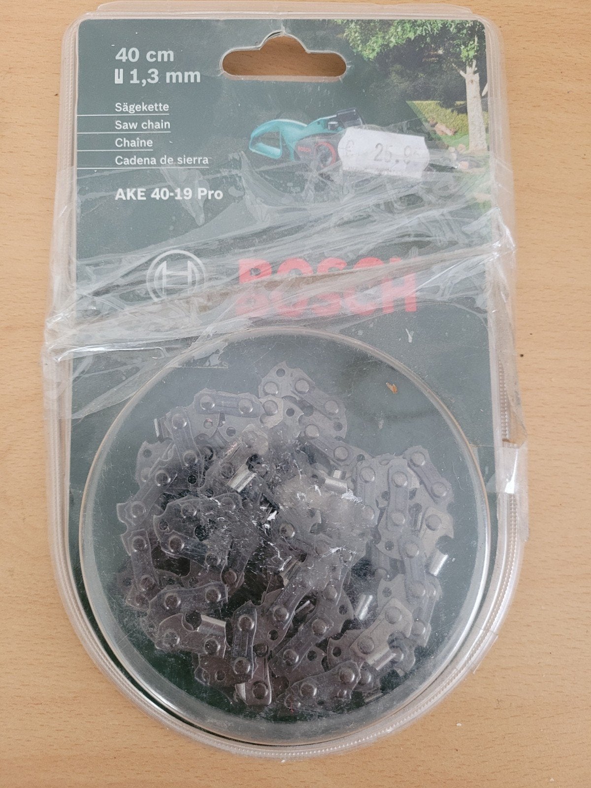 Bosch AKE 40-19 Pro Zaagketting 40 cm, 1.3 mm, Doe-het-zelf en Verbouw, Gereedschap | Zaagmachines, .., Overige typen, Nieuw, Ophalen of Verzenden