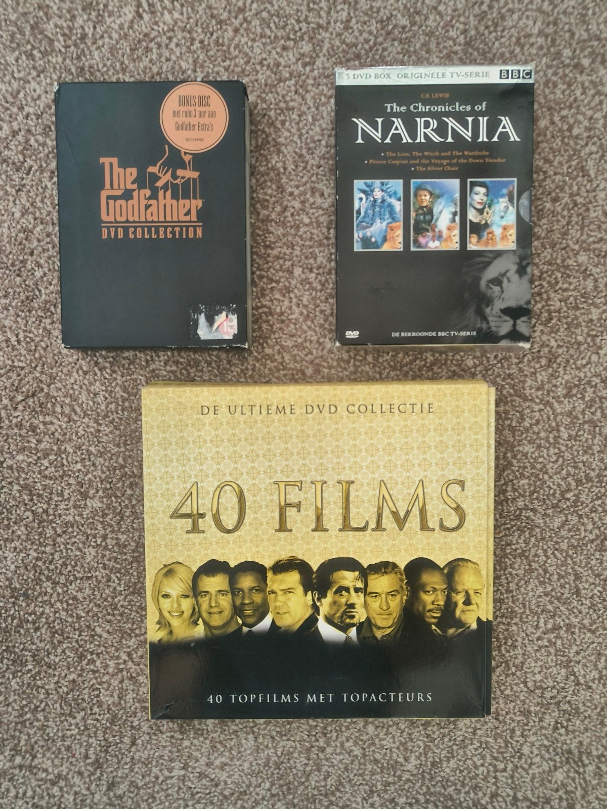 DVD Collectie: Narnia, The Godfather & 40 Topfilms, Gebruikt, Nederlands, Ophalen of Verzenden, Vanaf 12 jaar