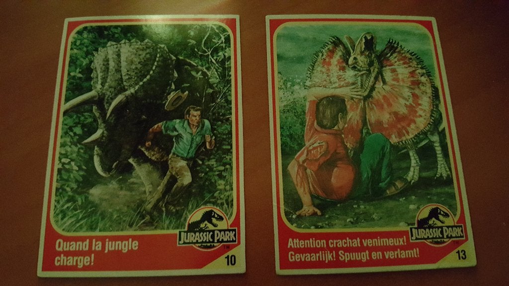 Kenner Jurassic Park 1993 kaarten, Verzamelen, Speelgoed, Verzenden
