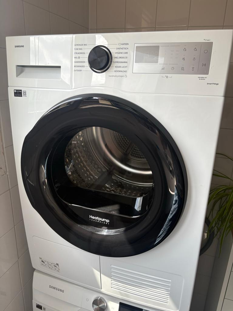 Samsung Optimal Dry Warmtepompdroger DV80CGC2B0AH, Ophalen, Overige typen, 8 tot 10 kg, Zo goed als nieuw