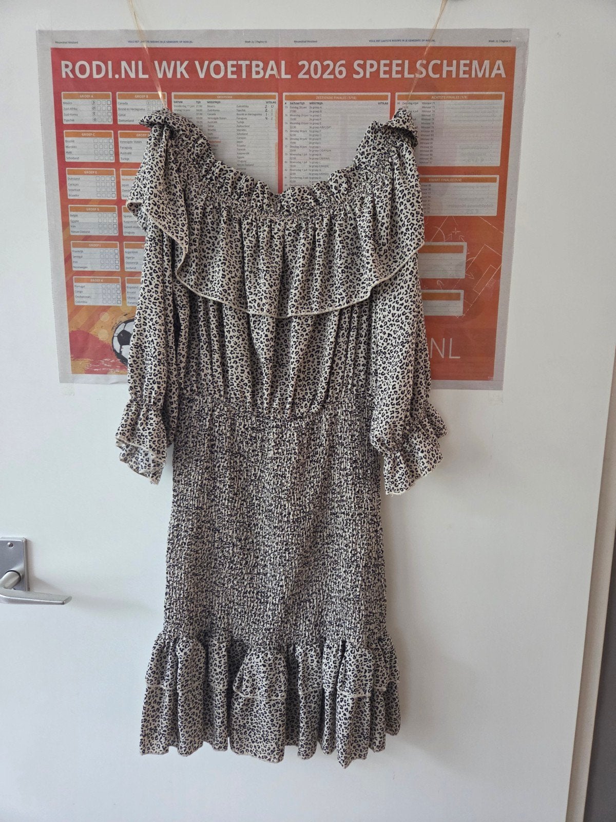 Loavies off shoulder jurkje zwart wit maat S, Zwart, Ophalen of Verzenden, Maat 36 (S), Loavies