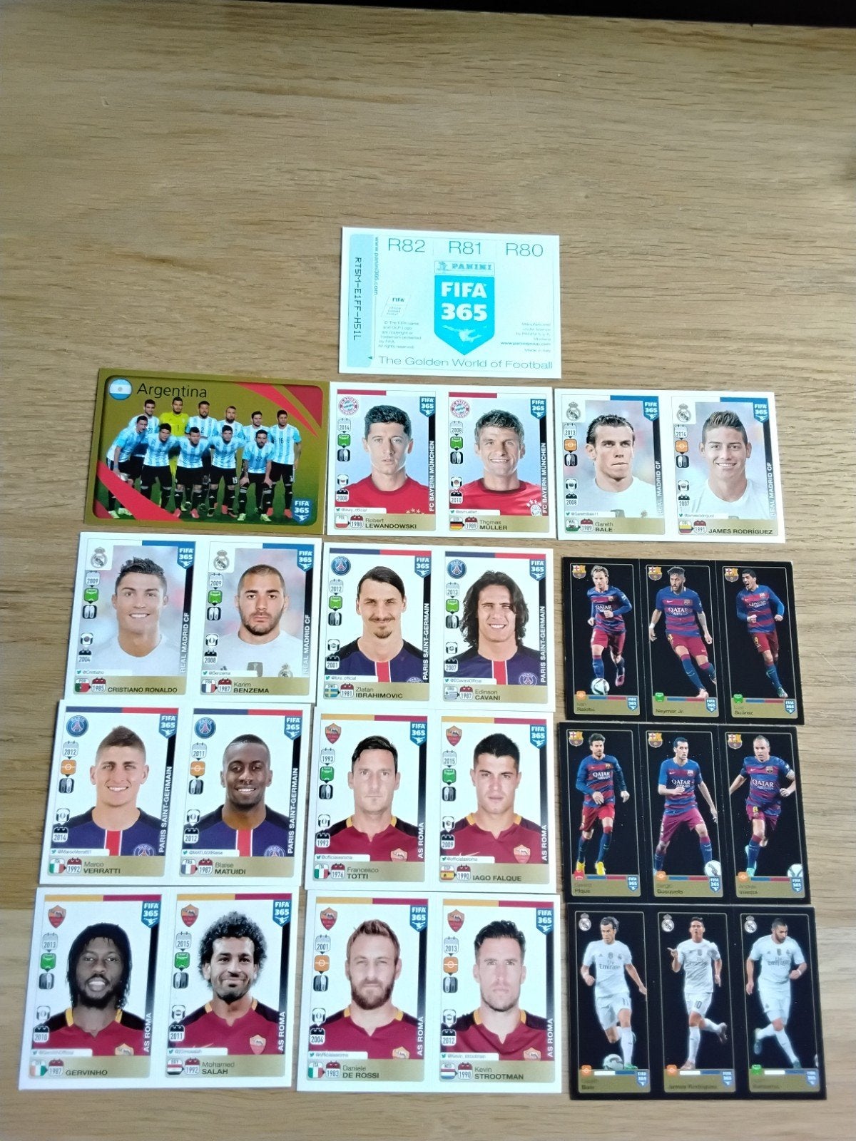 240 verschillende Panini FIFA 365 2016 stickers, Ophalen of Verzenden, Zo goed als nieuw, Buitenlandse clubs, Poster, Plaatje of Sticker