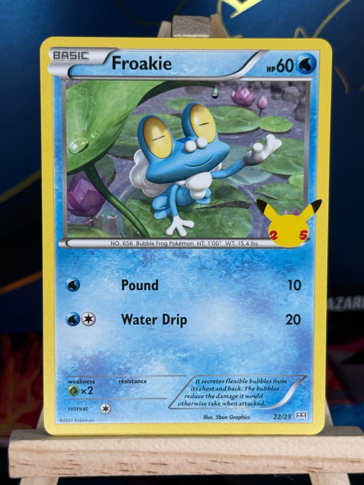 Froakie #22 | Pokemon McDonalds 2021, Ophalen of Verzenden, Zo goed als nieuw, Losse kaart