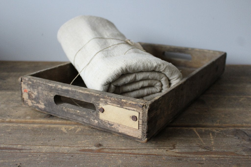 Oude brocante houten bak *Pronck & Praal*, Ophalen of Verzenden