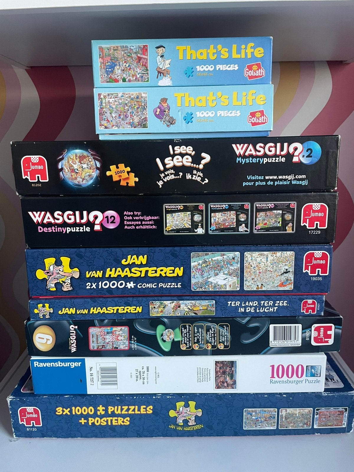 9 dozen/ 12 puzzels, Ophalen, 500 t/m 1500 stukjes, Zo goed als nieuw
