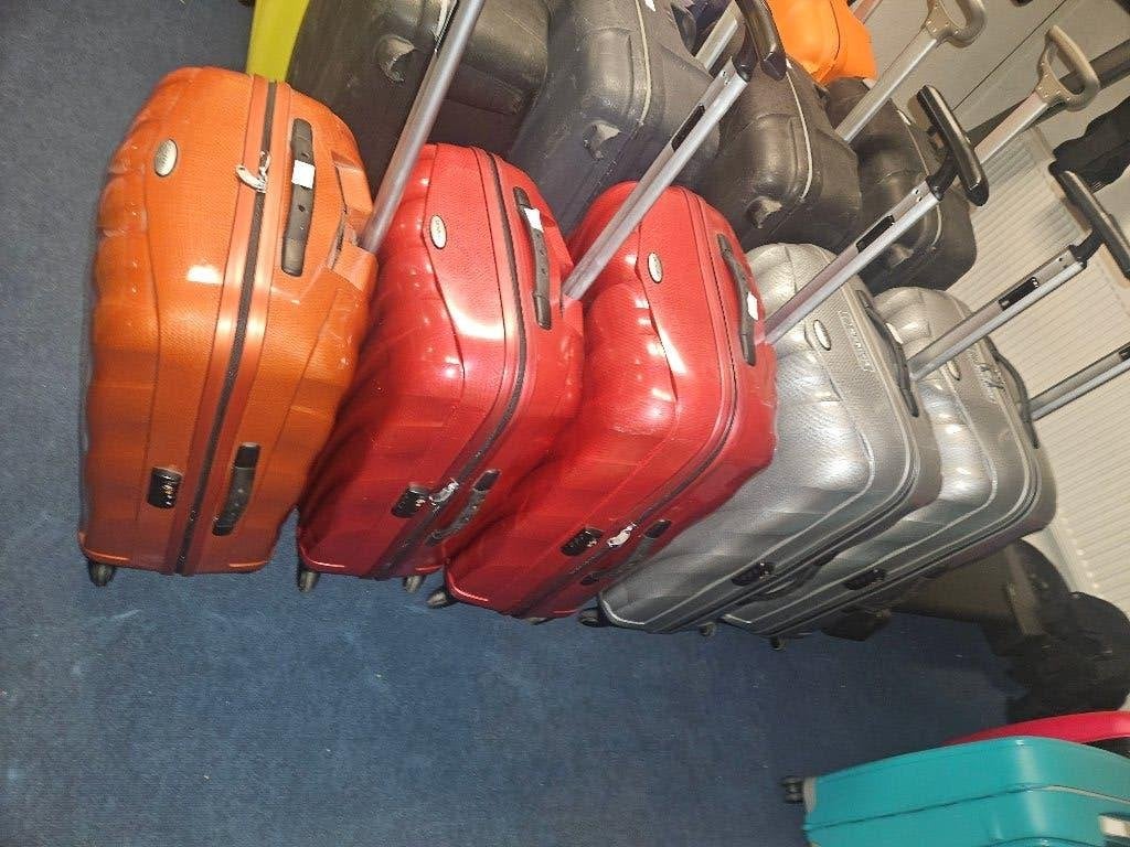 Samsonite C-lite zilver 75 cm / oranje, rood of goud 69 cm, Sieraden, Tassen en Uiterlijk, Koffers, Wieltjes, Hard kunststof, 45 tot 55 cm