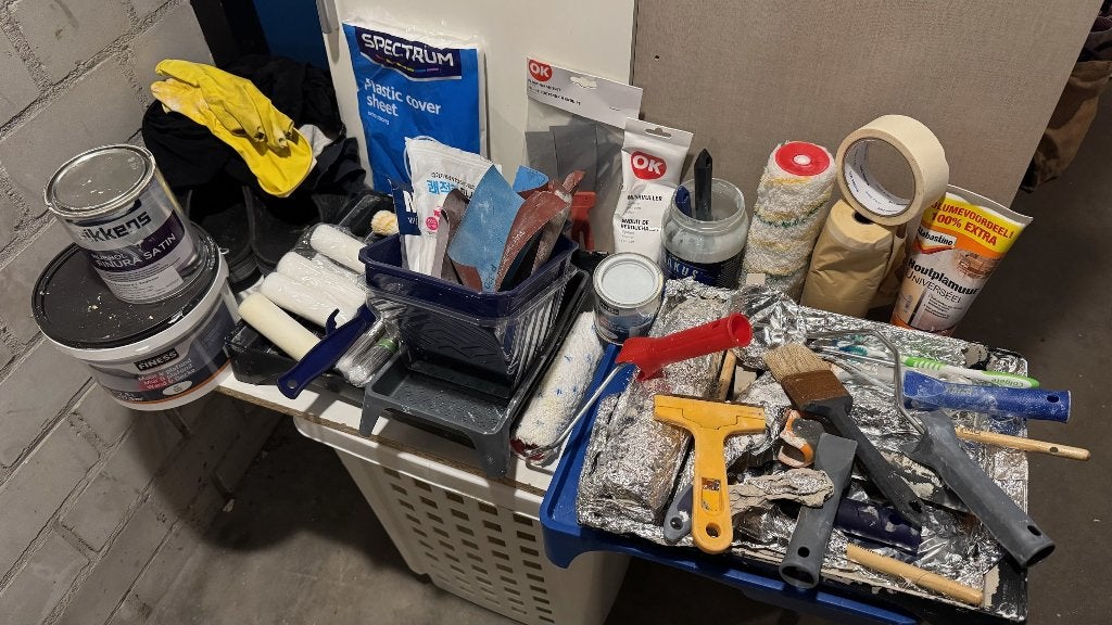 Groot pakket schilder- en klusgereedschap, div. merken, Ophalen of Verzenden, Nieuw, One size