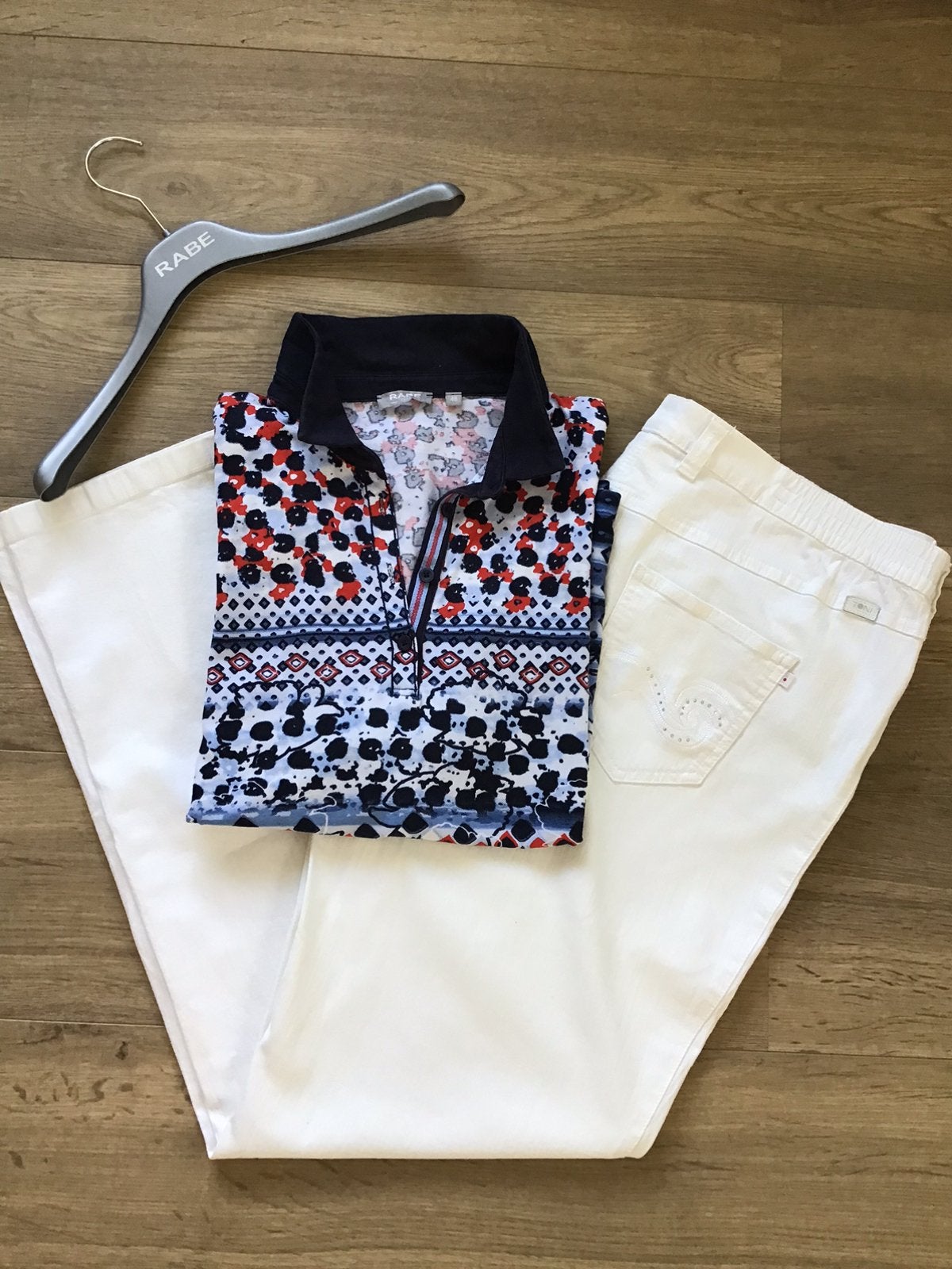 TONI!Lúxe Broek 48& RABE! Lúxe Polo.Sportief&Stijlvol Sámen:, Ophalen of Verzenden, Zo goed als nieuw, Maat 46/48 (XL) of groter