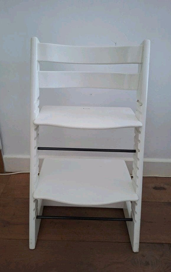 Stokke Tripp Trapp kinderstoel - Wit, Ophalen, Gebruikt, Meegroeistoel