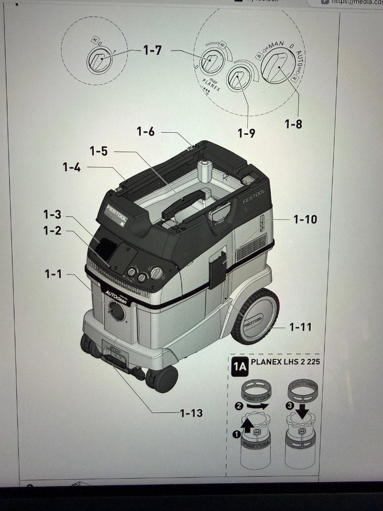 Festool CLEANTEC CT26E AC stofzuiger + Bluetooth in topstaat, Doe-het-zelf en Verbouw, Reinigingsmachines, Ophalen, Gebruikt, Overige typen