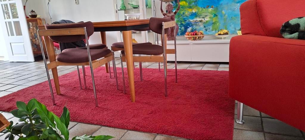 Ikea Adum Vloerkleed Rood 170x240 cm Gebruikt, Ophalen, Gebruikt, 150 tot 200 cm, 200 cm of meer