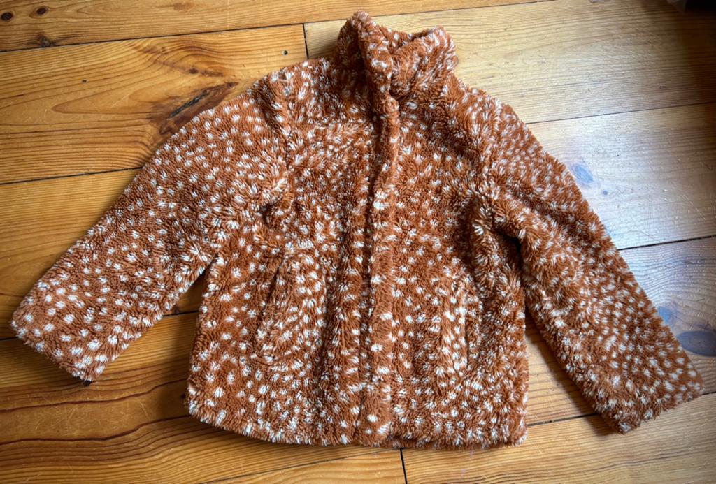 Hema bambi jas mt 122 128, Ophalen of Verzenden, Gebruikt, Meisje, Jas