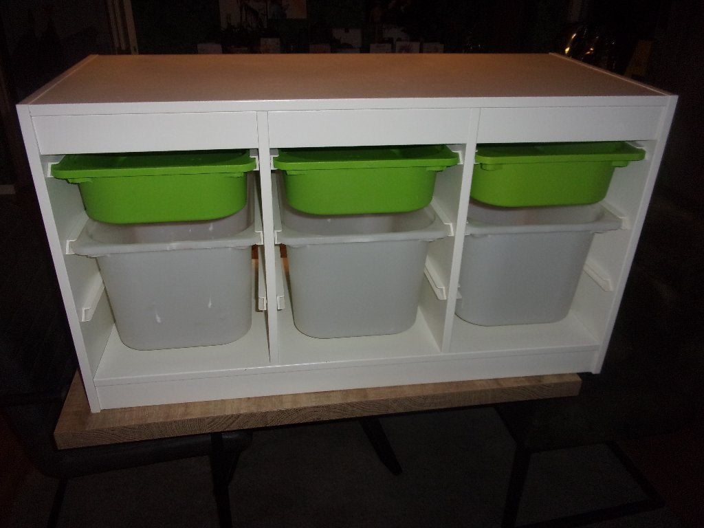 IKEA Trofast ladekast wit 6 bakken speelgoed kast opbergen, Ophalen, 5 laden of meer, 50 tot 100 cm, Zo goed als nieuw