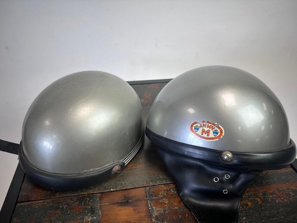 Vintage Hercules motorhelmen (2 stuks), Fietsen en Brommers, Ophalen of Verzenden, Gebruikt, Large, Hercules