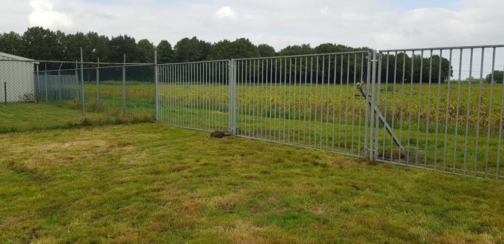 Heras hekwerk met palen, Ophalen, Zo goed als nieuw, IJzer