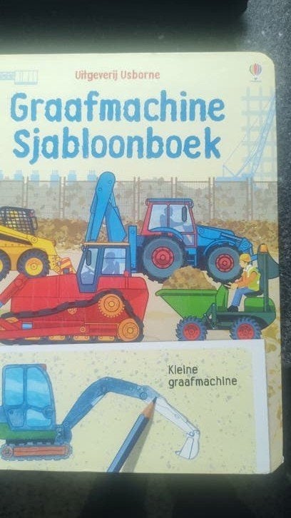 Graafmachine Sjabloonboek - Usborne, Boeken, Ophalen of Verzenden, Zo goed als nieuw, Usborne, Non-fictie