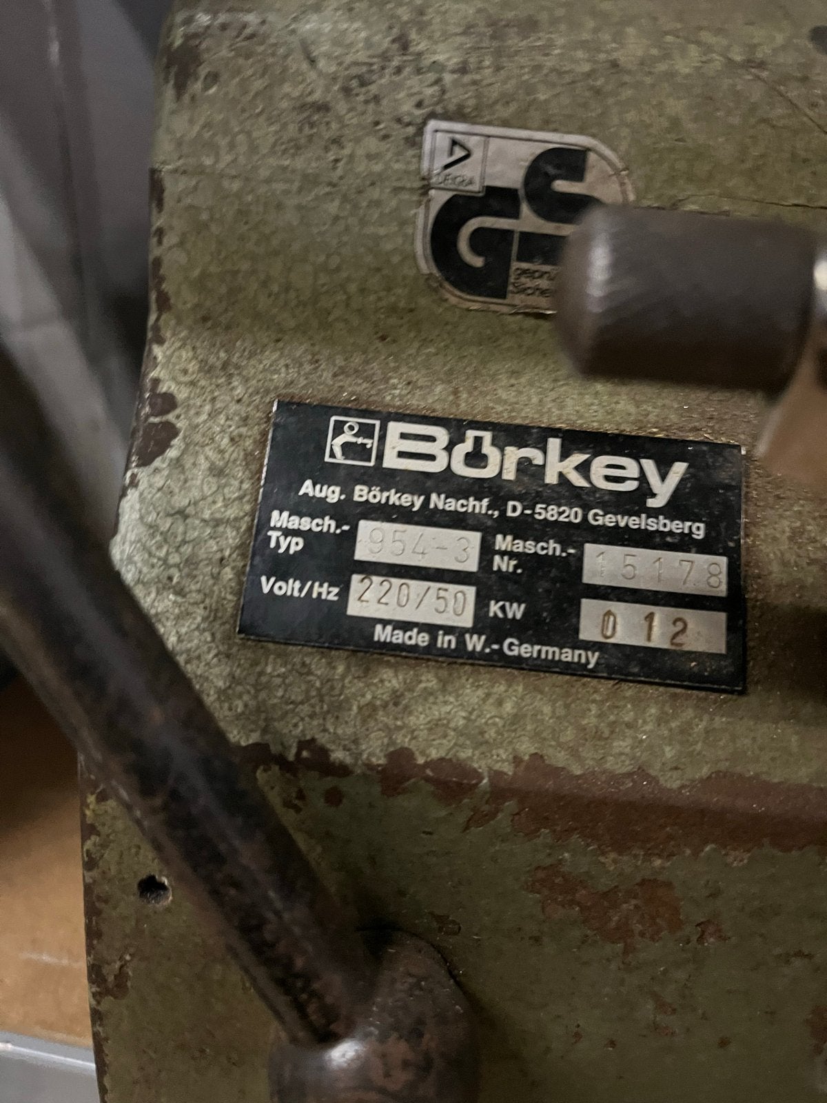 Börkey Sleutelmachine - Made in W.-Germany, Doe-het-zelf en Verbouw, Ophalen of Verzenden