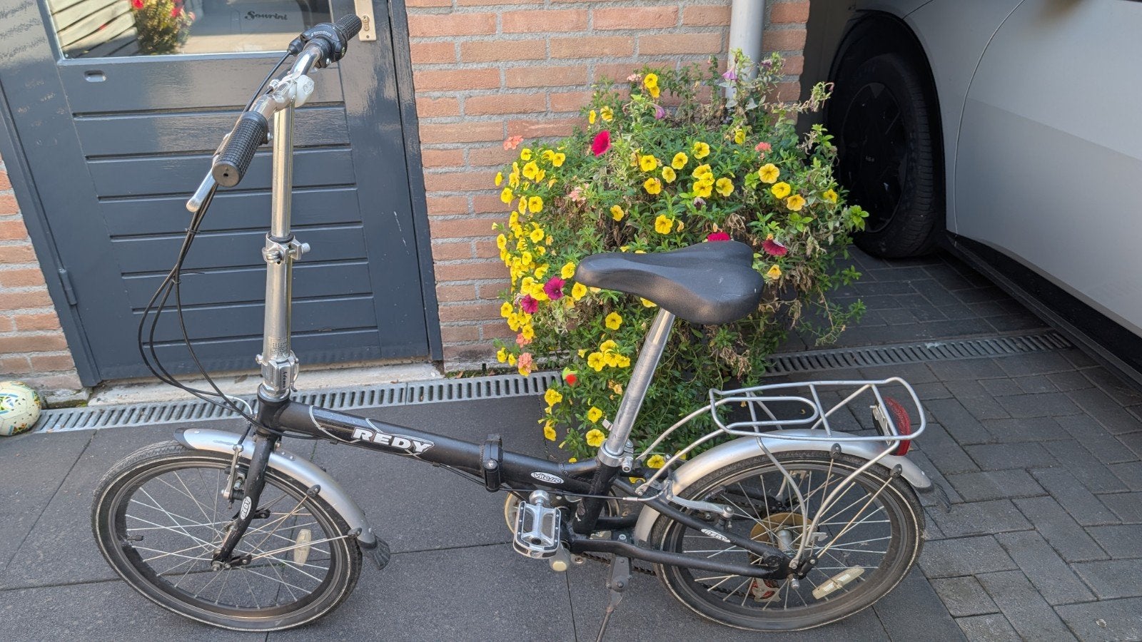 Redy vouwfiets met 6 Shimano versnellingen (aluminium), Fietsen en Brommers, Gebruikt, Velgrem, Versnellingen, Totaal opvouwbaar