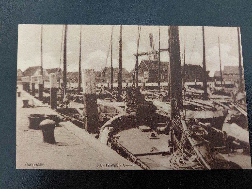 Texel, Haven in Oudeschild, ongelopen., Verzenden, 1940 tot 1960, Ongelopen, Waddeneilanden