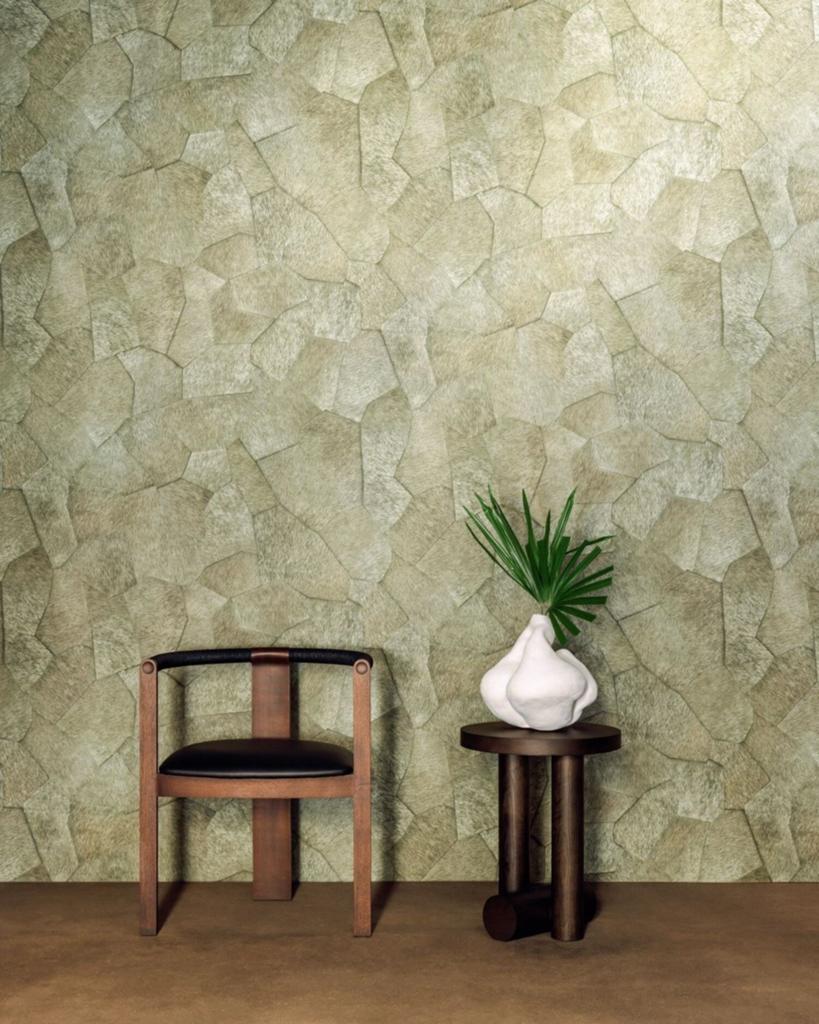 Elitis Sauvages VP 967-62, Ophalen of Verzenden, 10 tot 25 m², Groen, Natuurlijk, Luxe, Textuur