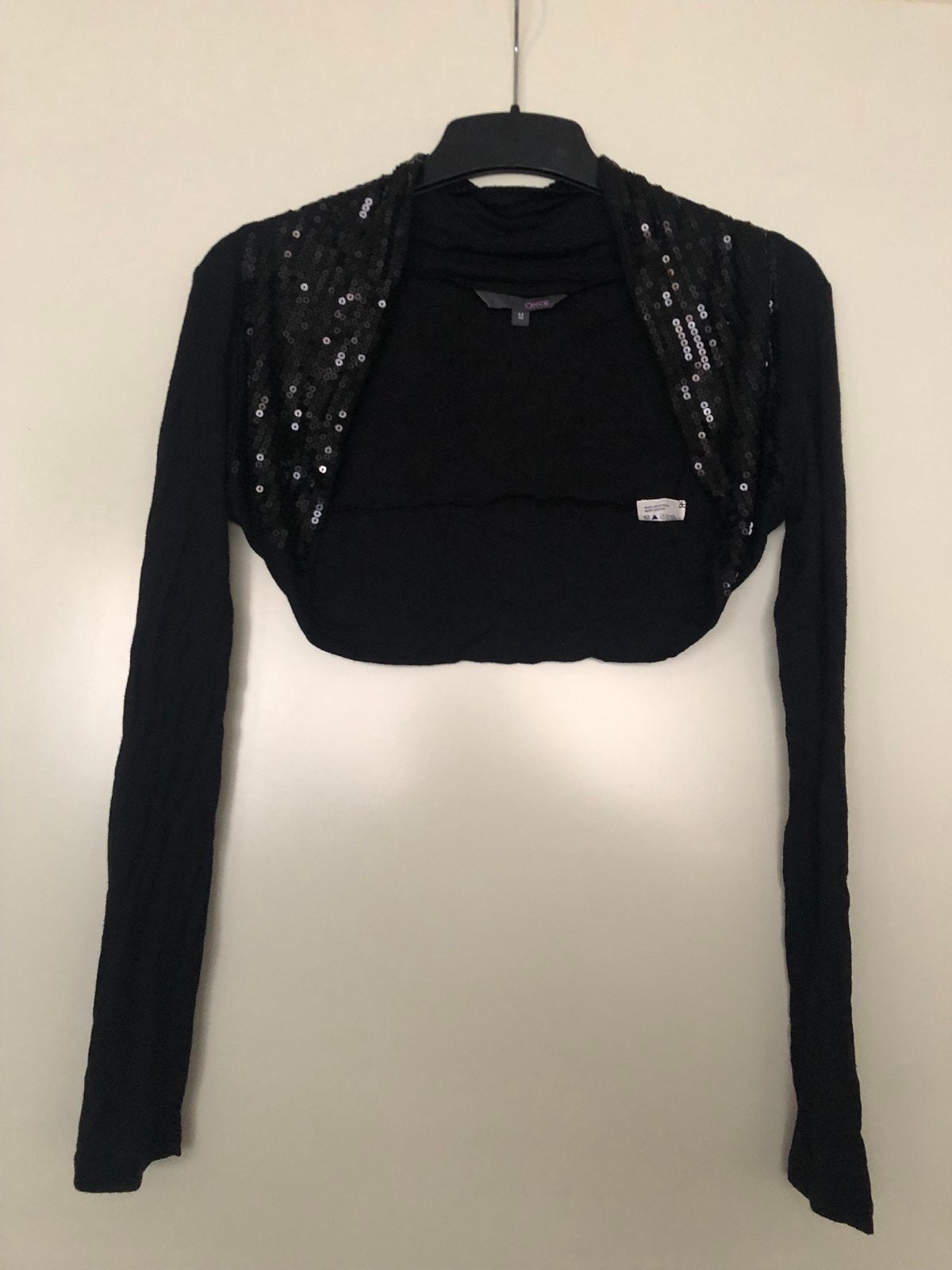Feestelijke bolero met pailletten - Maat 38, Kleding | Dames, Maat 38/40 (M), Zwart, Ophalen of Verzenden, Jasje