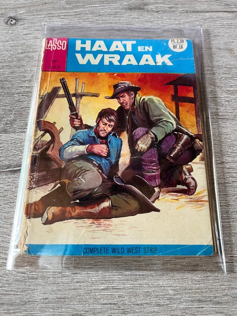 Lasso 242 Haat en wraak, Boeken, Eén stripboek, Ophalen of Verzenden, Gelezen