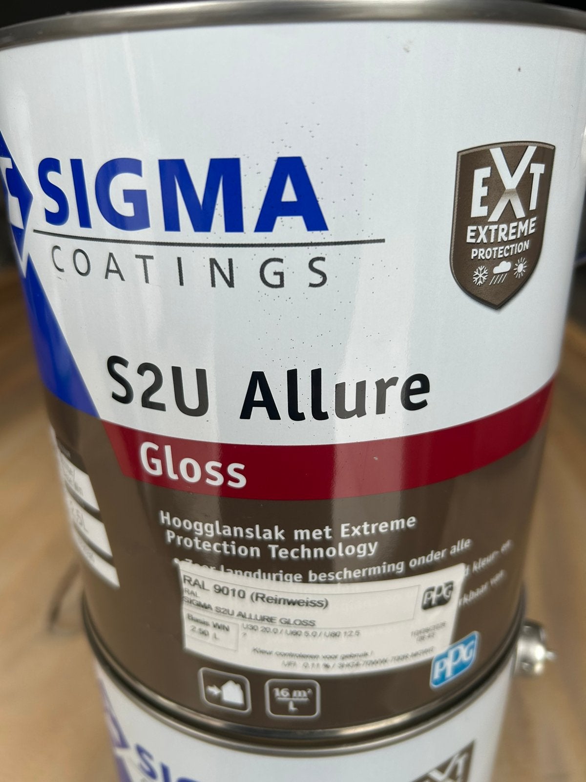 Sigma Coatings S2U Allure Primer + Gloss RAL 9010 (Reinweiß), 5 tot 10 liter, Wit, Nieuw, Ophalen of Verzenden