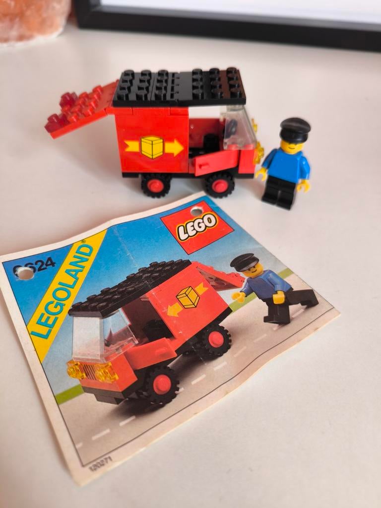 LEGO set 6624 Postwagen met Postbode (Vintage Legoland), Compleet, Gebruikt, Lego, Ophalen of Verzenden