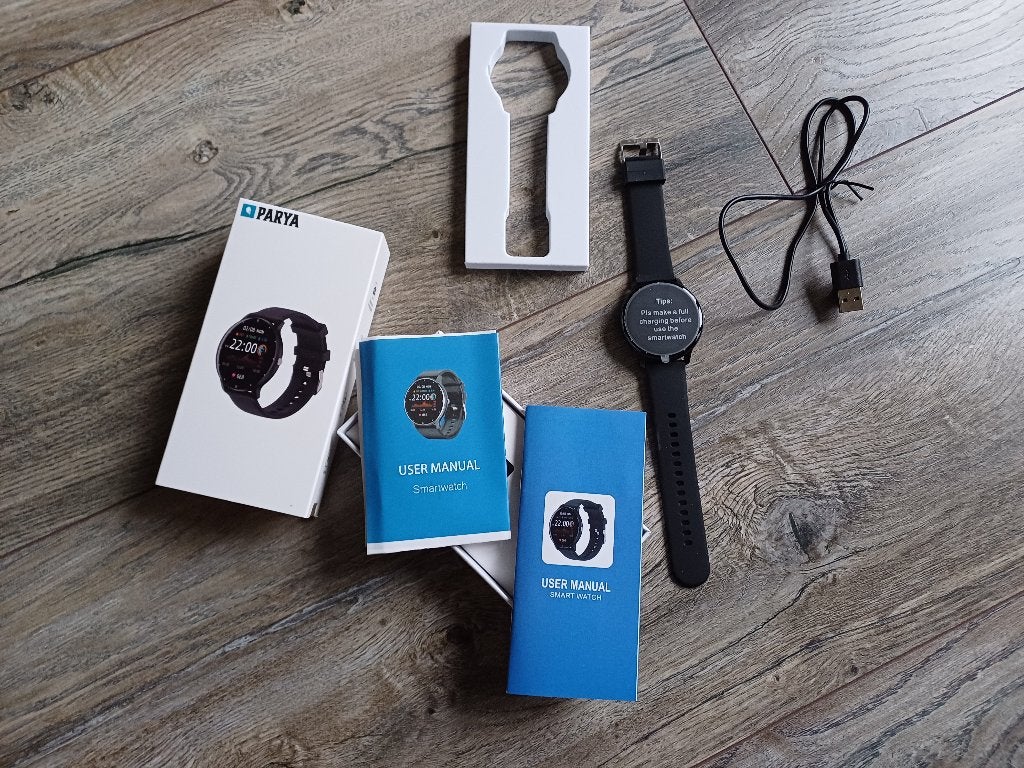 PARYA Official Dark Black Smartwatch, Parya, Conditie, Zwart, IOS