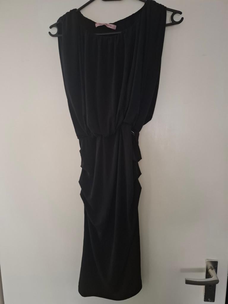 Fornarina Zwarte Elegante Jurk - Maat M, Maat 38/40 (M), Zwart, Fornarina, Ophalen of Verzenden