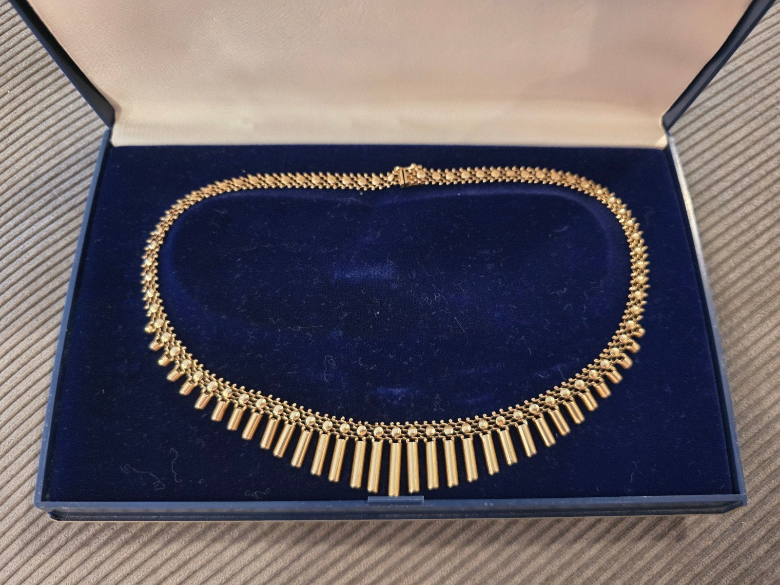 vintage 14 karaat gouden ketting 585, Ophalen, Zo goed als nieuw, Goud, Goud