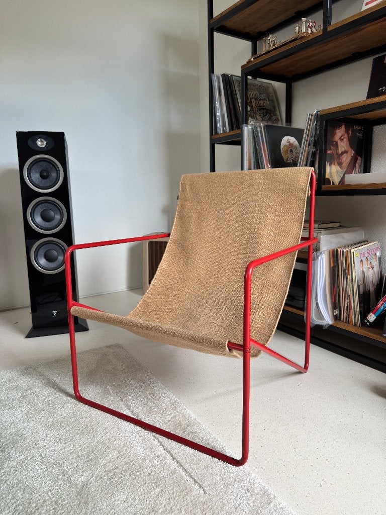 Ferm Living Desert lounge stoel - rood/zand, Ophalen, Overige materialen, Zo goed als nieuw, Eén