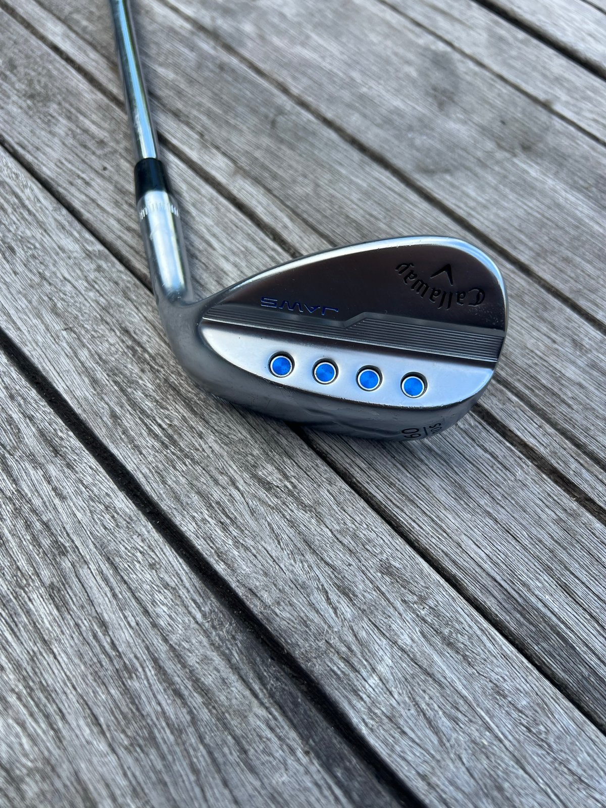 60 graden Callaway Jaws Golf Wedge +1 Inch medium size grip, Sport en Fitness, Golf, Ophalen of Verzenden, Zo goed als nieuw, Club