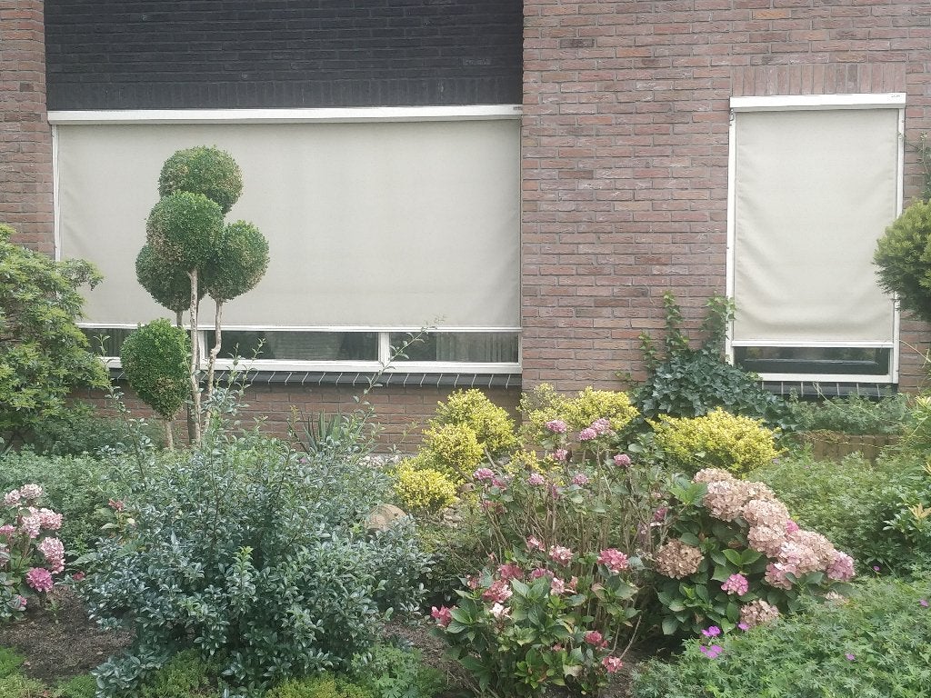 Rolgordijn/zonwering voor buiten, Ophalen, Gebruikt, 150 tot 300 cm, 250 cm tot 450 cm