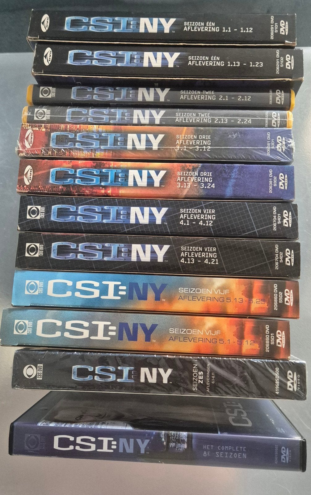 CSI: NY DVD Boxsets - Seizoen 1 t/m 6, Ophalen, Nederlands, Inclusief doosje, Gebruikt
