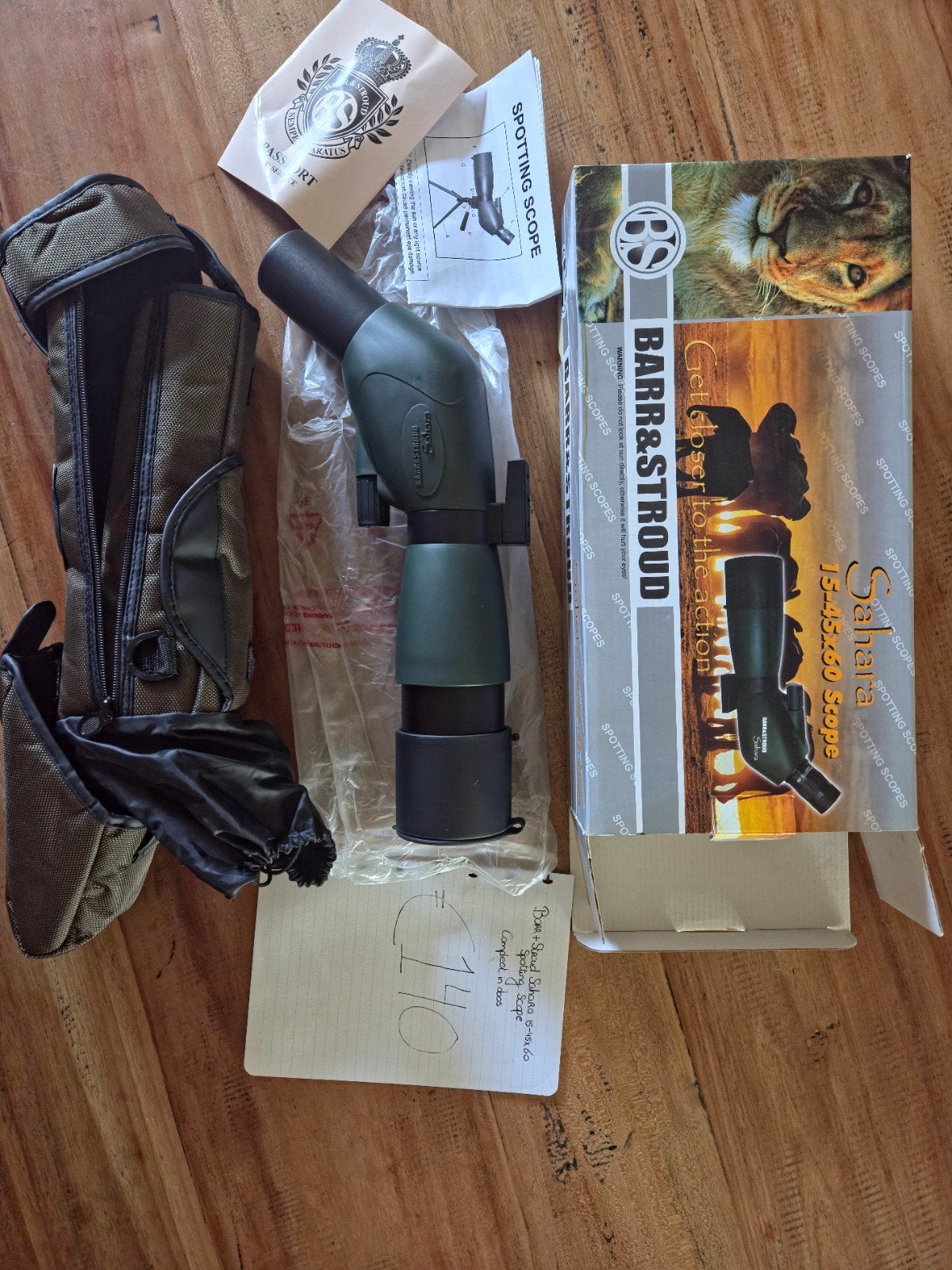 Barr&Stroud Sahara 15-45x60 Spotting scope nieuw in doos, Overige typen, Nieuw, Ophalen of Verzenden, 20x of meer