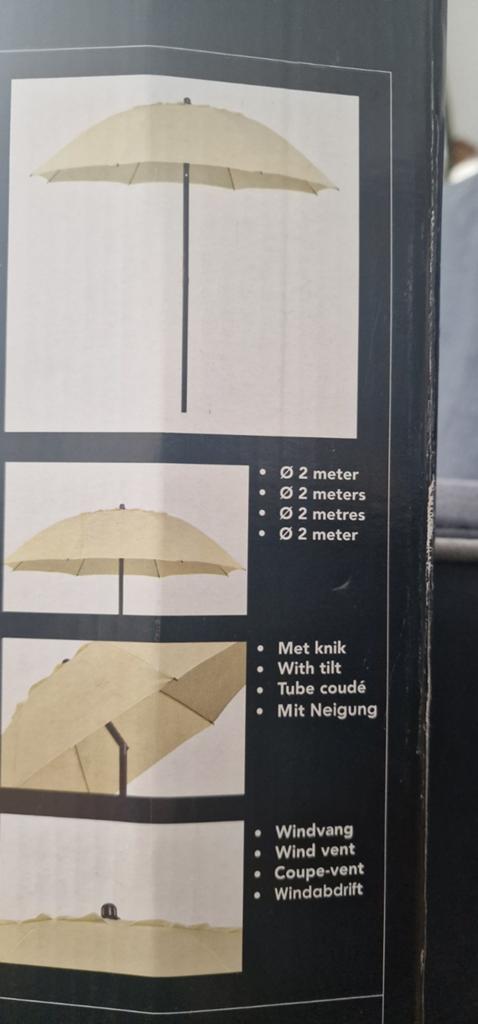 Parasol, Ophalen, Minder dan 1 meter