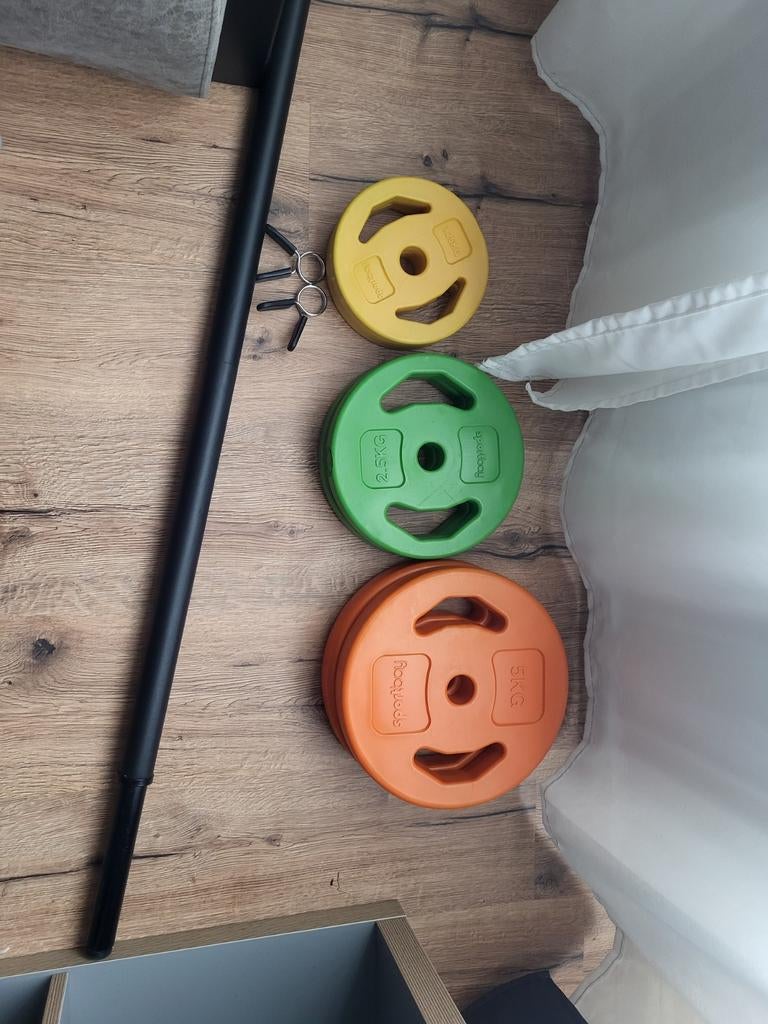 Gekleurde barbell, Sport en Fitness, Ophalen