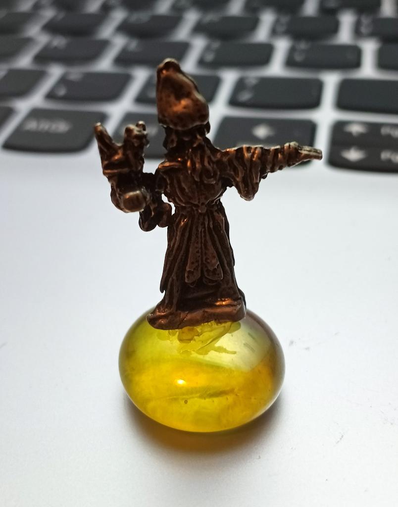 Vintage Pewter Merlin wizard, Ophalen of Verzenden, Zo goed als nieuw, Fantasy